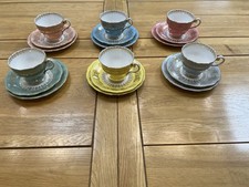 Vintage Set Of 6 Tea Cups &