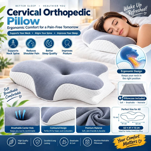 Cervical orthopedic pillow - cervical,