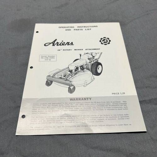 Ariens rotary mower - ariens,