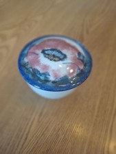 Highland Stoneware Scotland Dish with Lid Scottish Pottery. Poppy Pattern.