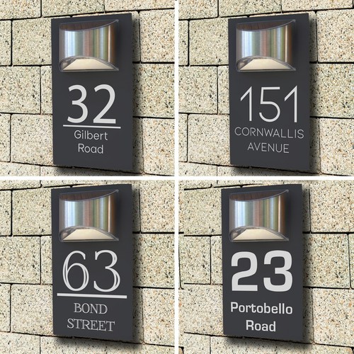 House number plaques - number,