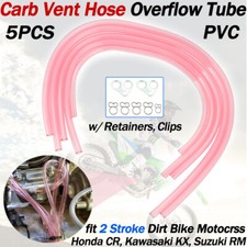 Carburettor Carb Vent Hose Overflow Pipe Kit For CR RM KX 2Stroke Motocross Bike