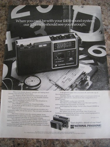 National panasonic 1802 - national, gx