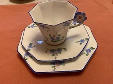 Melba Bone China Trio Octagonal Cup Saucer & Plate - 1930/40s