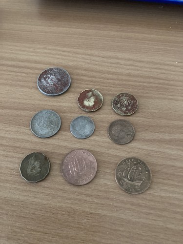 Vintage pre decimal coins - vintage, pre-decimal