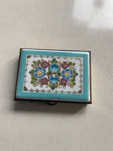 Antique vintage pill box - vintage,