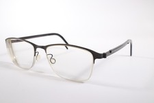 LINDBERG STRIP TITANIUM Eyeglasses T 301 Unisex Grey U9 Semi-Rimless Glasses ...