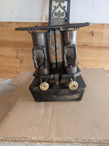 Antique cast iron kerosene - iron, sad