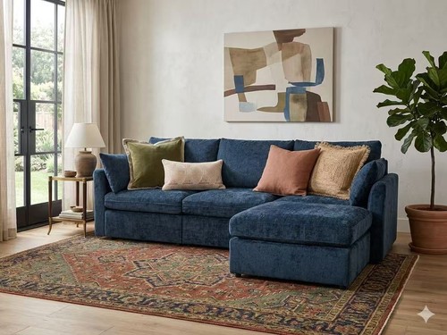 Modern sectional sofa with - sofa,