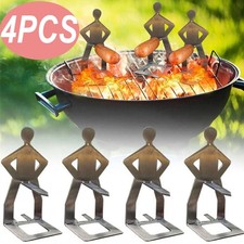 4x BBQ Stainless Steel Rack