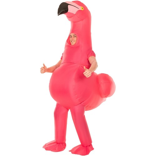 Adult inflatable pink - pink, flamingo