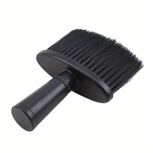 Soft black neck face duster - neck,