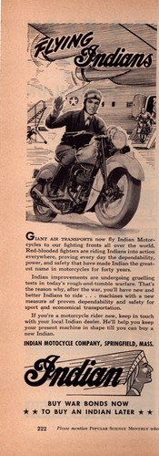 1943 indian motorcycle print - 1943,
