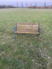 Vintage Cast Iron Garden Bench