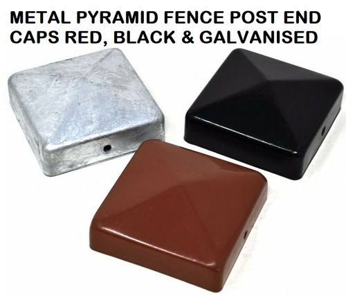 Metal fence post caps oxide - post, |