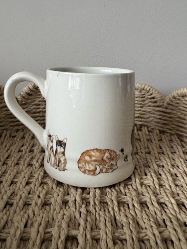 Heron cross pottery - cross, cat