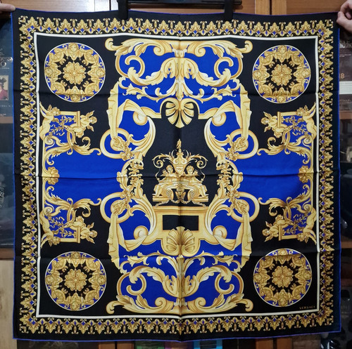 Versace blue gold baroque - versace,