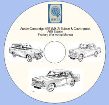 Austin Cambridge A55 (Mk.2) Saloon & Countryman, A60 Factory Workshop Manual