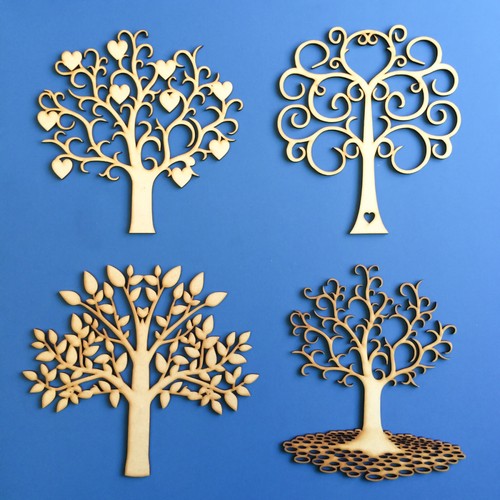 New wooden mdf tree shapes - mdf,