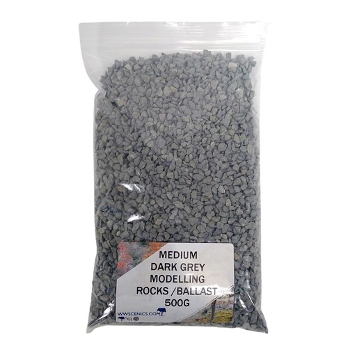 Medium grade dark grey ballast - grade,