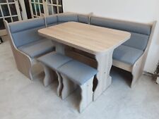 KITCHEN DINING CORNER SEATING BENCH TABLE 2 STOOLS WITH STORAGE
