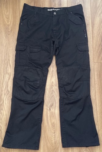 Red route men motorcycle jeans - route,
