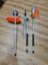 stihl KM professional combi set. strimmer, long reach hedge cutter pole saw