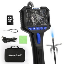 Industrial Endoscope Inspection Camera 2-Way 210° Articulating Borescope 3.5" HD