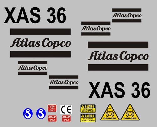 Atlas copco xas decal - atlas,
