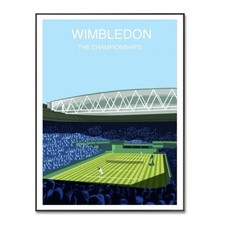 Wimbledon Tennis Poster