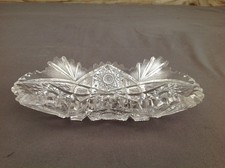 American Brilliant Cut Glass Relish Dish