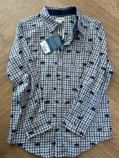 Hatley boys shirt new with tags age 8 bear print green and blue