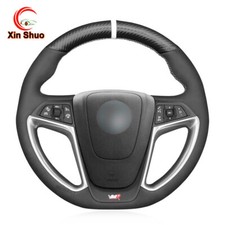 Black Suede Steering Wheel Cover for Opel Astra GTC OPC Vauxhall Astra VXR GTC