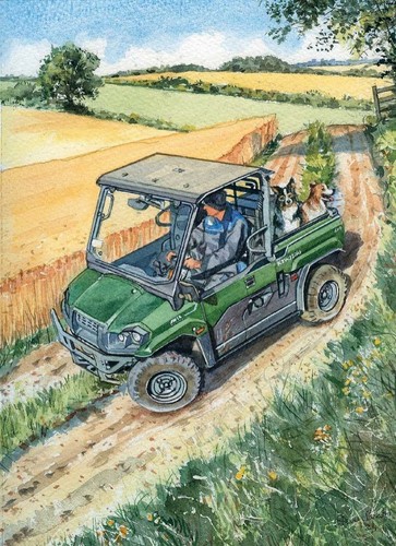 Birthday card kawasaki mule - -,