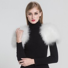 Women Real Ostrich Feather Fur