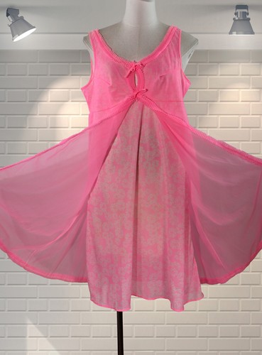 Vintage 1960s hot pink - 1960s, double