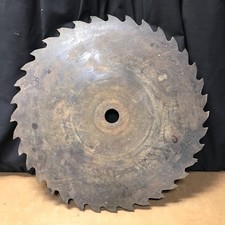 Vintage Sawmill Buzz Saw Blade 15-1/2 Inch 36 Tooth 1" Arbor Buzzsaw