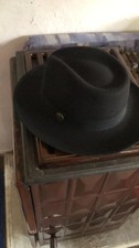 Vintage Black Fedora Hat for