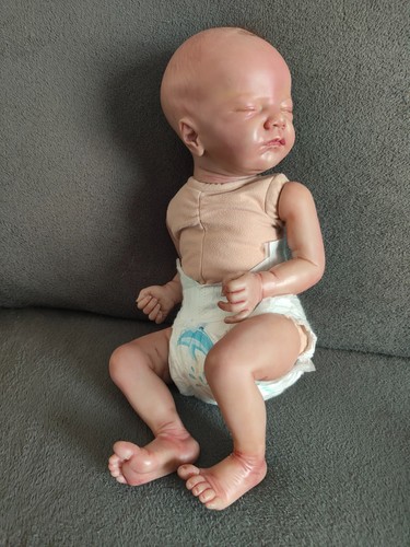 Reborn baby doll girl - girl, hair
