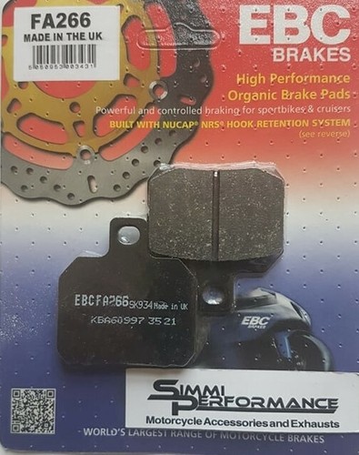 Ebc rear brake pads - brake, aprilia