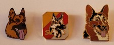 GERMAN SHEPHERD DOG PINE PINS PIN DOG DEFENSE COLLECTION 3 PINS