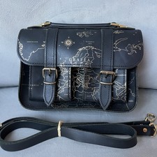 Grafea MICRO GOLDEN ATLAS Small Leather Satchel Detachable Strap