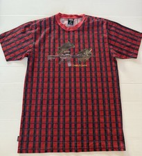 Crooks and Castles Tartan Let Us Prey T-shirt Tee Mens Medium Art Streetwear