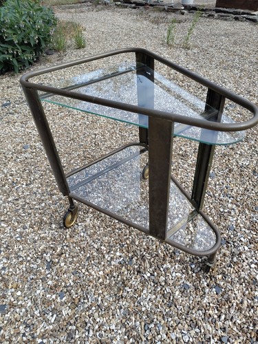 1920s bauhaus brass bar - brass,