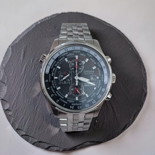 Citizen eco drive red - red, arrows