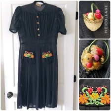 1930s 1940s XL Vintage Sheer