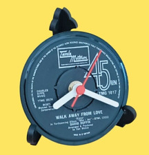 DAVID RUFFIN CLOCK Desk Side Table Top Upcycled Vinyl Motown Hit Single Size 4".