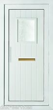 WHITE FULL HEIGHT UPVC DOOR PANEL ( CHATSWORTH ONE GLAZED) CUT TO SIZE FOR FREE