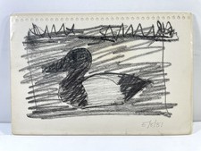 DUCK Drawing Signed BRUCE