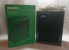 PHILIPS 22 RH 400 Loudspeakerbox Big Sound High Fidelity 1970s Vintage Boxed